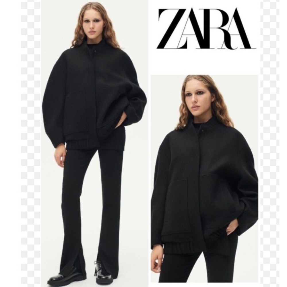 Zara collection wool bomber